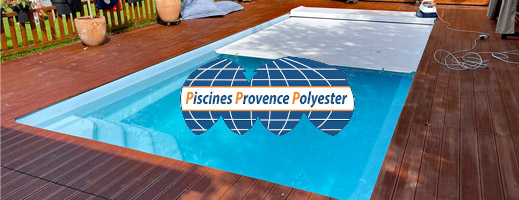 Piscines Provence Polyester inklusive Rollladenabdeckung