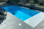 Preview: GFK Pool Detente 7 mit Technik und Unterflur Rollladenabdeckung | 792x368x158cm