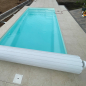 Preview: GFK Pool Plaisance 7 Junior mit Technik und Oberflur Rollladen-Abdeckung 700x300x146 cm