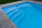 Preview: MON de PRA Unique 5 | 510x310x150cm GFK Pool Set mit Oberflur Rollladen